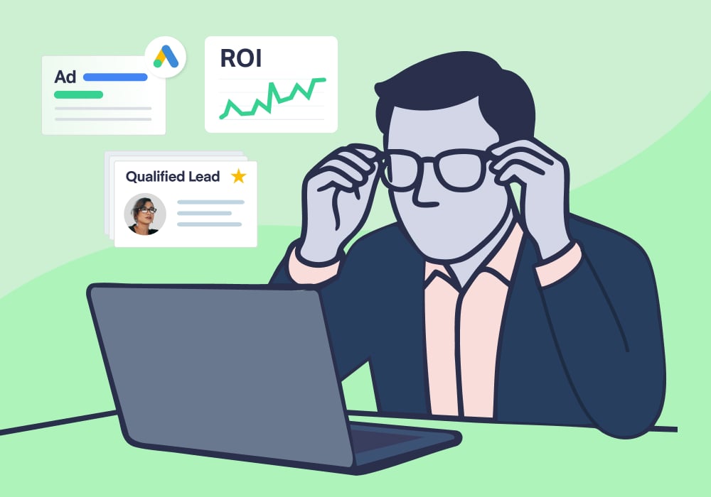 Illustration showing concepts related to From Doubt to Data: How WhatConverts Helped Sparo Defend Results